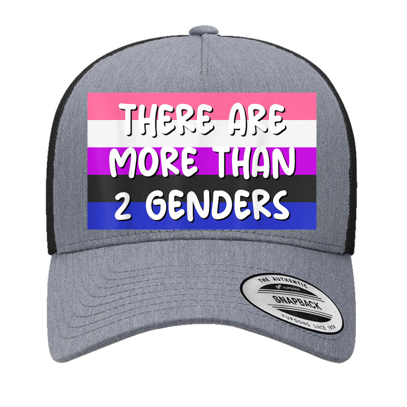 There Are More Than 2 Genders Genderfluid Flag Omnisexual Yupoong Trucker Cap by Amenity | Artistshot