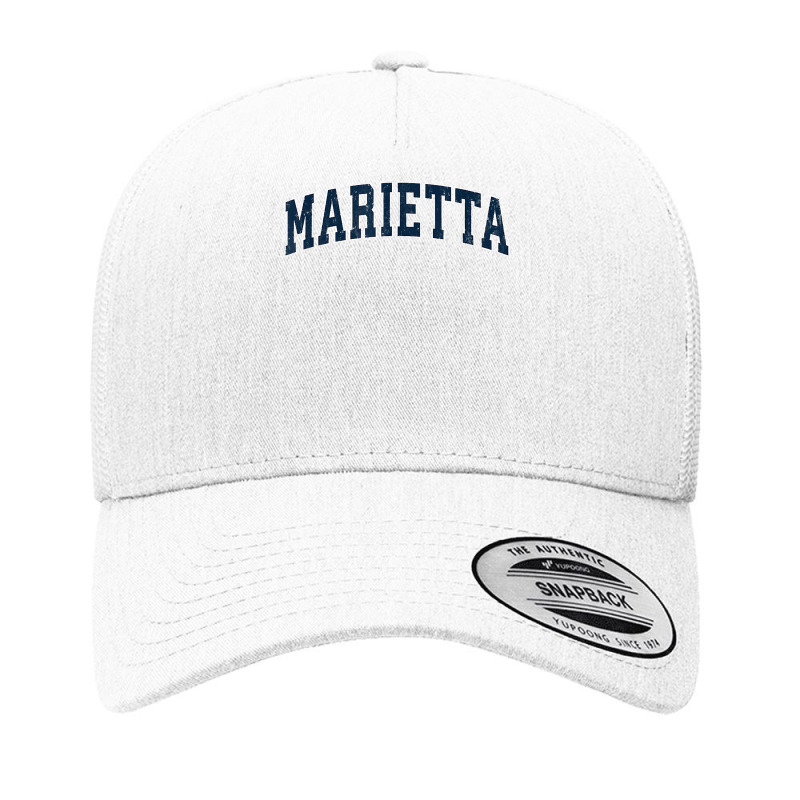 Marietta Georgia Ga Vintage Sports Design Navy Design T Shirt Yupoong Trucker Cap | Artistshot