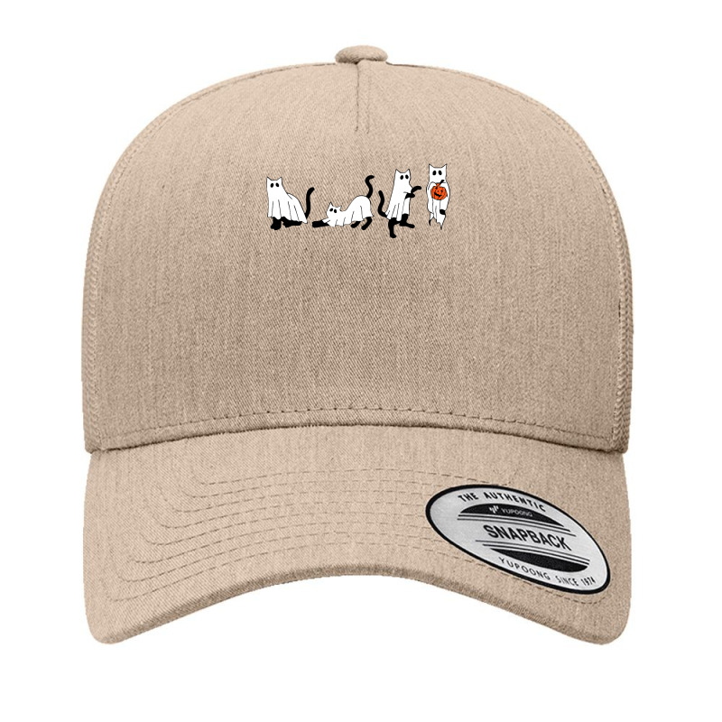 Black Cats And Pumpkin Halloween Cat Lovers Costume Ghost Yupoong Trucker Cap | Artistshot