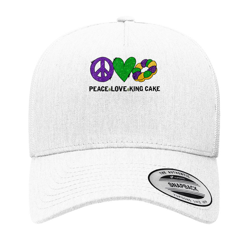 Peace Love King Cake Mardi Gras Tshirt Men Women Kids T Shirt Yupoong Trucker Cap | Artistshot