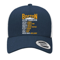 Wicked Smaht Funny Boston Accent Translator Bostonians Gifts Yupoong Trucker Cap | Artistshot