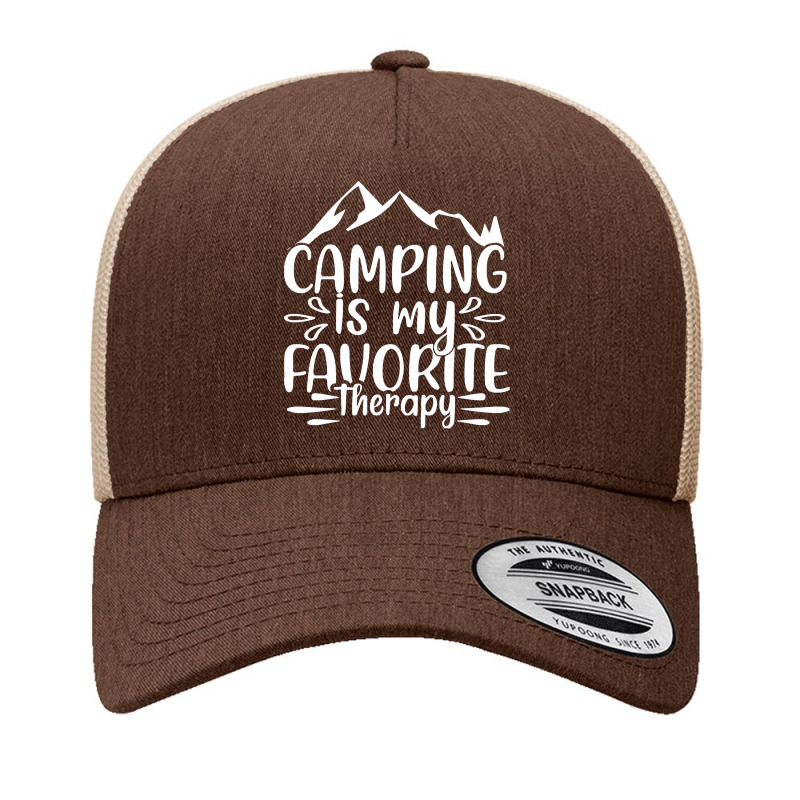 Camping Is My Favorite Therapy T Shirt Yupoong Trucker Cap by cheepcollar | Artistshot