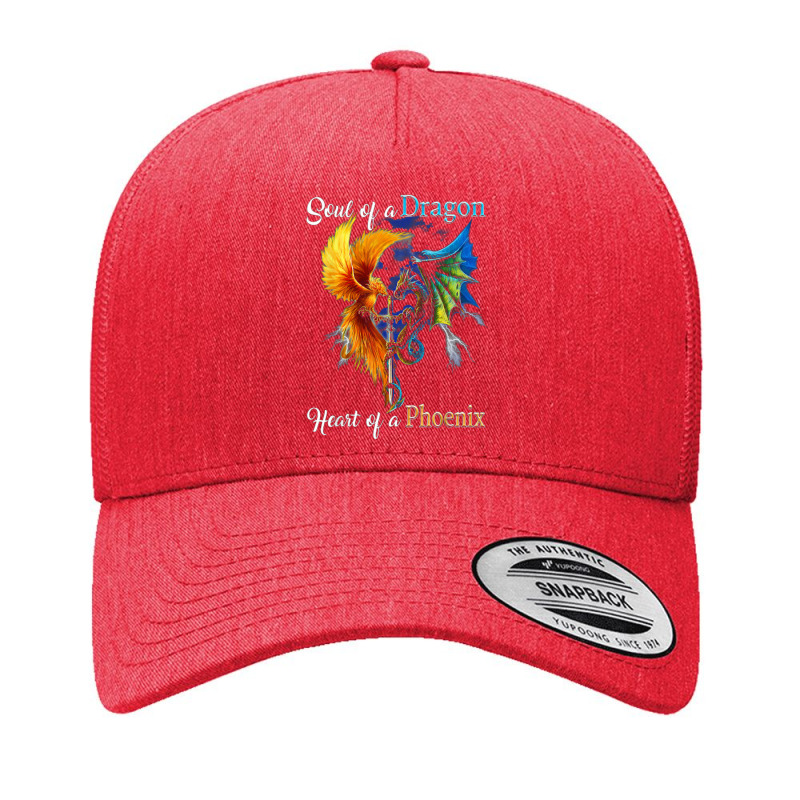 Soul Of A Dragon Heart Of A Phoenix T Shirt Yupoong Trucker Cap by cm-arts | Artistshot