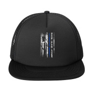 Rhode Island Cop Thin Blue Line Leo Police American Flag Foam Snapback Hat | Artistshot