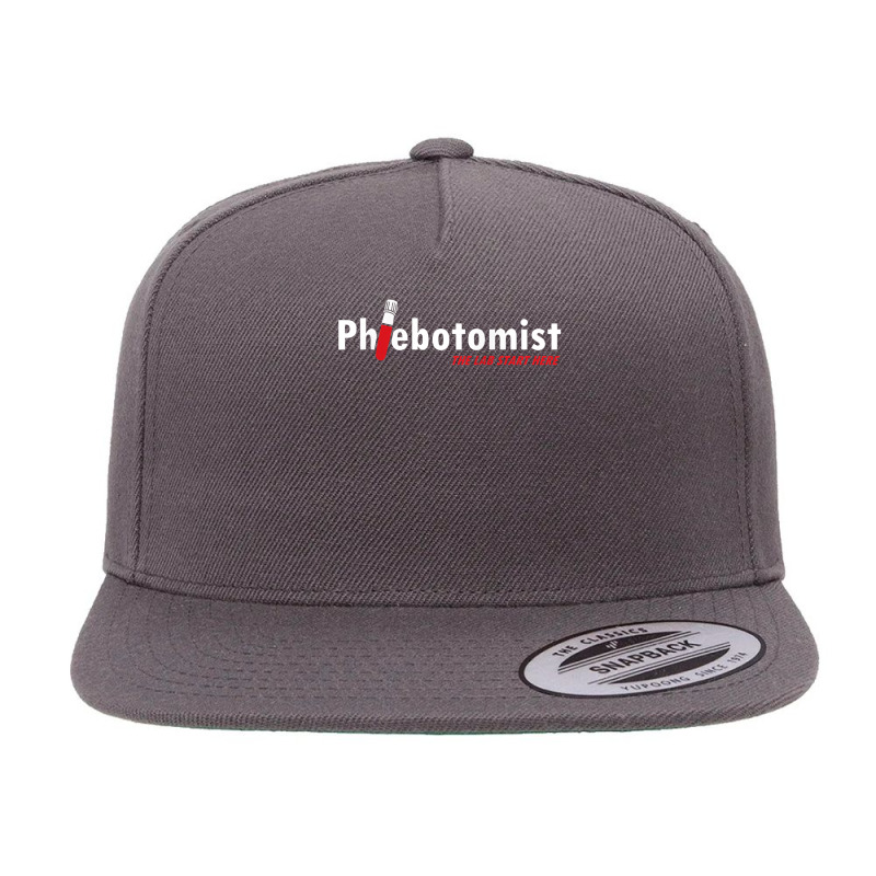 Phlebotomist Laboratory Injection Blood Doctor Nurse Gift For Fans 5 Panel Snapback Cap | Artistshot