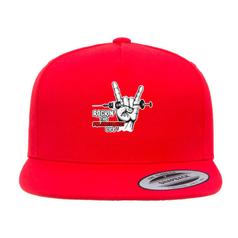 Rocking Phlebotomist Syringe Injection Blood Donor Aid Gift For Fans 5 Panel Snapback Cap | Artistshot