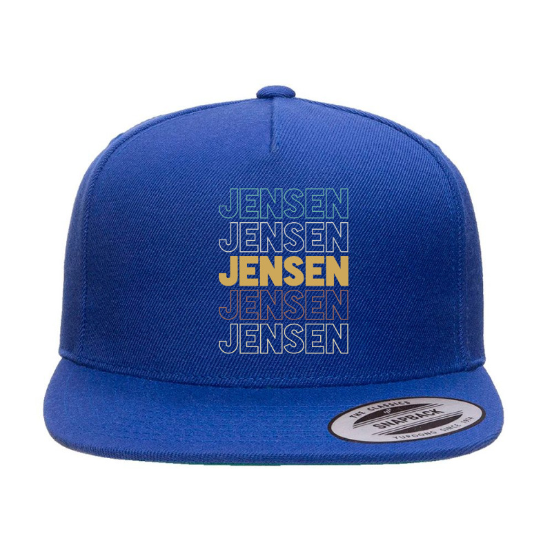 Jensen Jensen Jensen Jensen Jensen 5 Panel Snapback Cap | Artistshot