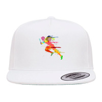 Sprinter Track And Field Runner Running Marathon Gift Idea Premium 5 Panel Snapback Cap | Artistshot