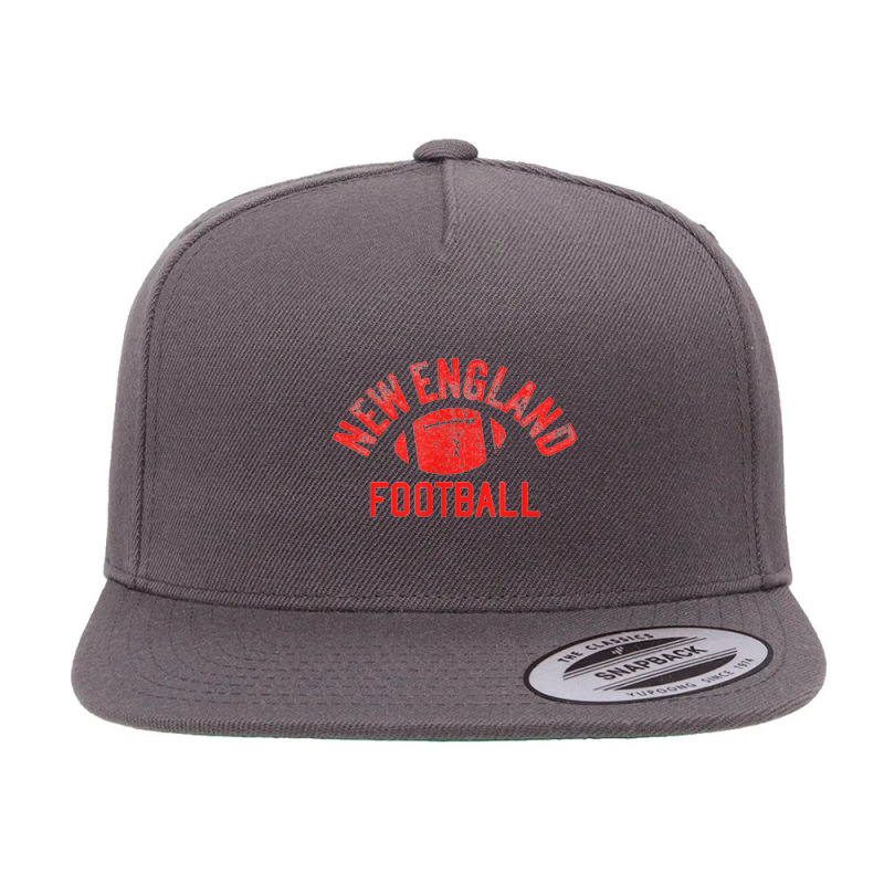 New England Football Vintage Cool Ne Super Football Fan Wear 5 Panel Snapback Cap | Artistshot