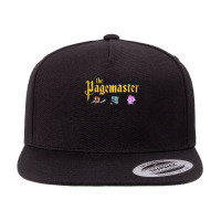 The Pagemaster  Vintage Movie Cartoon Illustration 5 Panel Snapback Cap | Artistshot