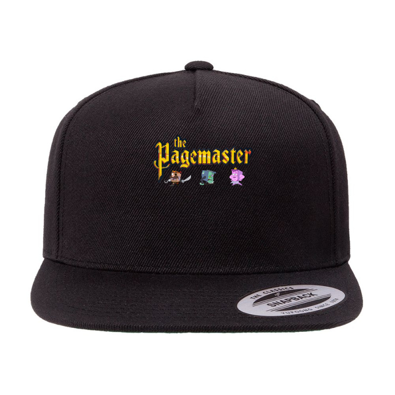 The Pagemaster  Vintage Movie Cartoon Illustration 5 panel snapback cap by Talite Moala | Artistshot