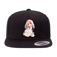 Kawaii Anime Girl Easter Bunny Atomic Bullfrog Studios 5 Panel Snapback Cap | Artistshot