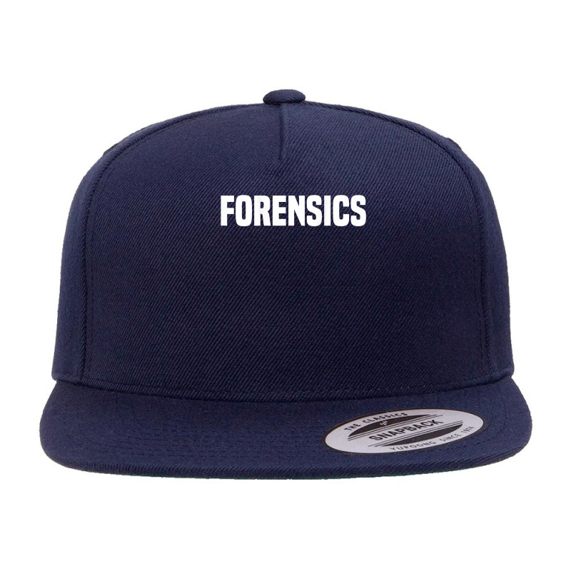 Forensics Crime Police Investigator Detective Policemen Duty 5 panel snapback cap by LorettaSharron | Artistshot