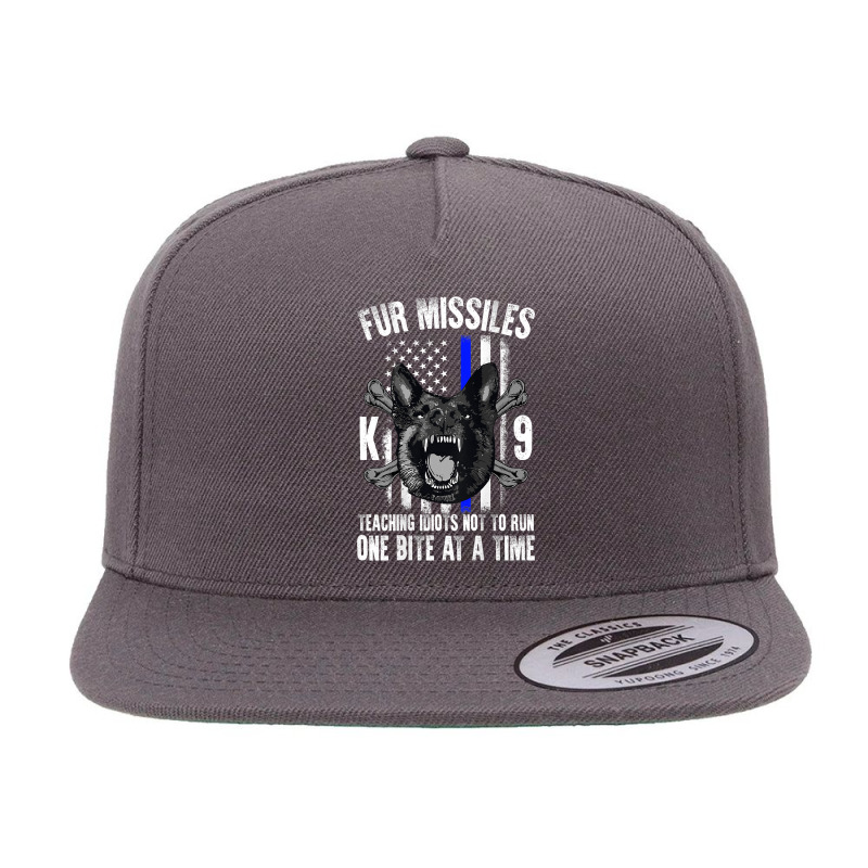 Fur Missiles Teaching Idiots Not To Run One Bite At A Time 5 panel snapback cap by LorettaSharron | Artistshot