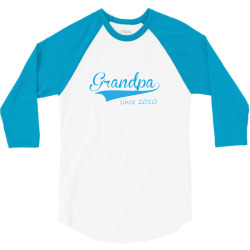 grandpa since 2010 3/4 Sleeve Shirt | Artistshot