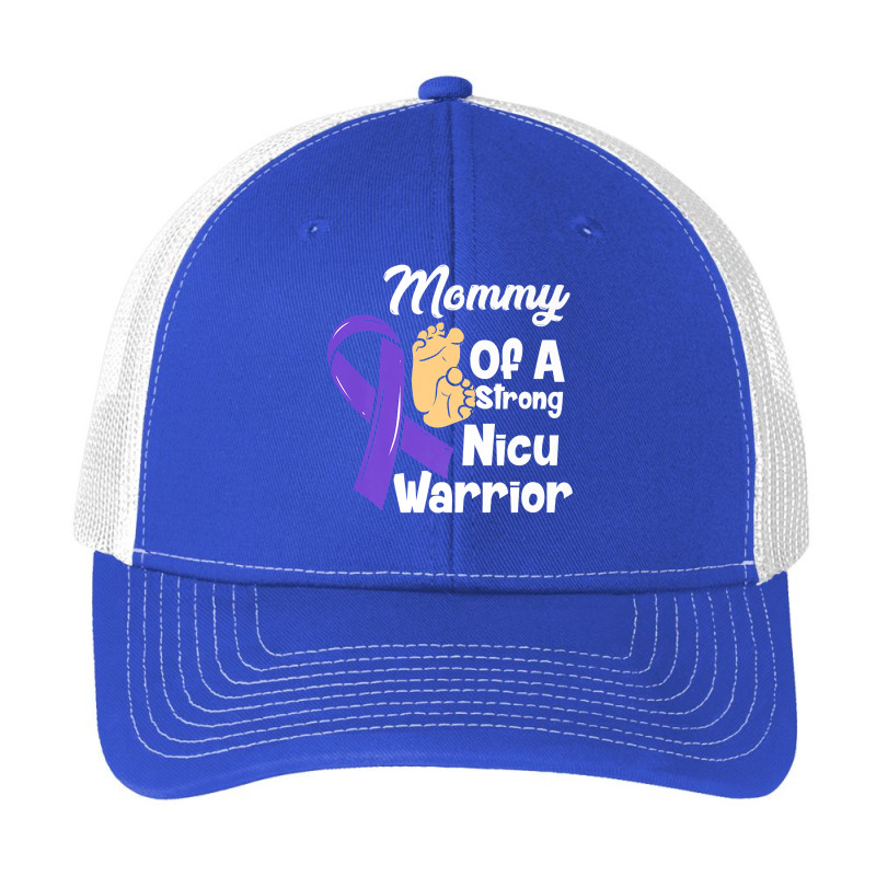 Mommy Of A Strong Nicu Warrior Baby Purple Ribbon Awareness Premium T Pa Trucker Cap | Artistshot