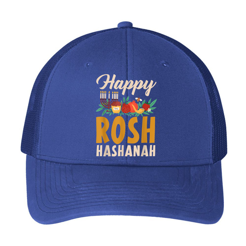 Happy Rosh Hashanah Shofar Jews Holiday Jewish New Year T Shirt Pa Trucker Cap | Artistshot