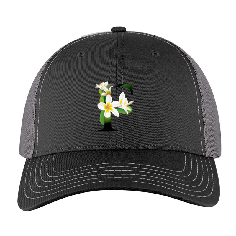 Floral Initial Letter F Classic Trucker Hat by coşkun | Artistshot