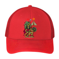 Ancient Aztec Warrior Dln8 Aliens At Tenochtitlan T Shirt Pa Trucker Cap | Artistshot