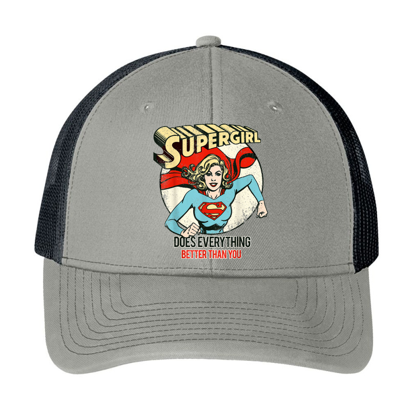 Us Dc Supergirl Text Better Than You 01 T Shirt Pa Trucker Cap | Artistshot