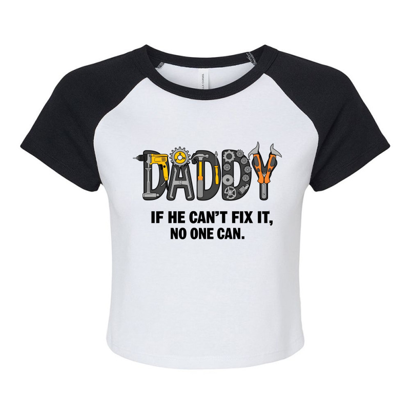 Quotes Daddy Raglan Crop Top | Artistshot