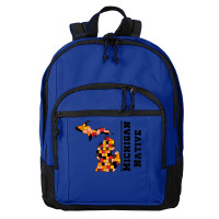 Love Raised Born State Michigan Native T Shirt Basic Backpack | Artistshot