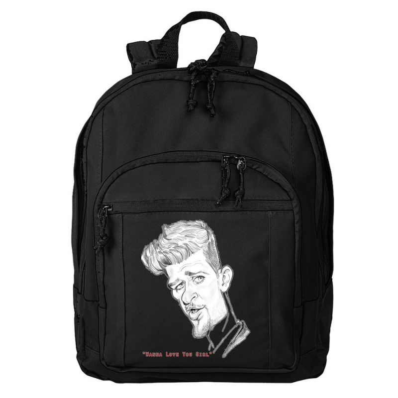 Robin Thicke Basic Backpack by fabiopio901216 | Artistshot