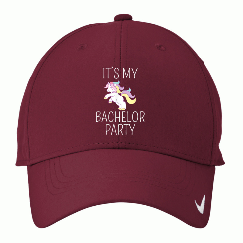 Mens It's My Bachelor Party Funny Wedding Unicorn Shirt Nike Dri-fit Cap | Artistshot