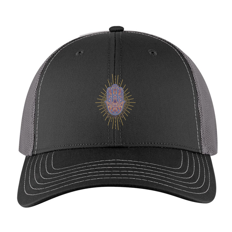 Shining Hamsa Hand Classic Trucker Hat by Pompoyo | Artistshot