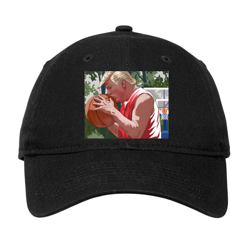 Donald Trump Kissing A Basketball Election 2024 Adjustable Cap by Kasey | Artistshot