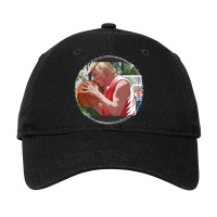 Donald Trump Kissing A Basketball Election 2024 Adjustable Cap - Leatherette Patch | Artistshot