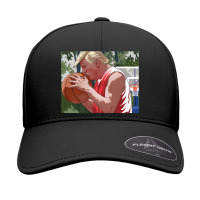 Donald Trump Kissing A Basketball Election 2024 Seamless Cap | Artistshot