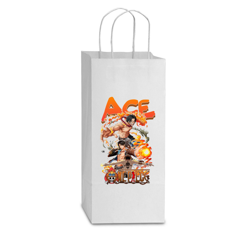 Ace - Onepiece Double Wine Paper Bag - 6 1/2 X 3 1/2 X 12 3/8 | Artistshot