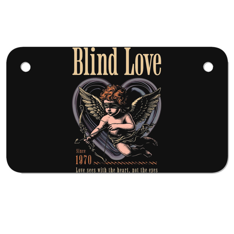 Cupid Blind Love Motorcycle License Plate | Artistshot