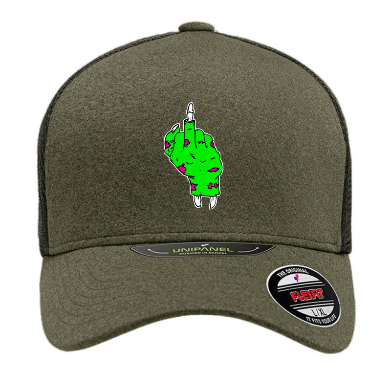 Rude Zombie Unipanel Trucker Mesh Cap by Specstore | Artistshot