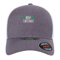 Merry Christmas Berries Unipanel Trucker Mesh Cap | Artistshot