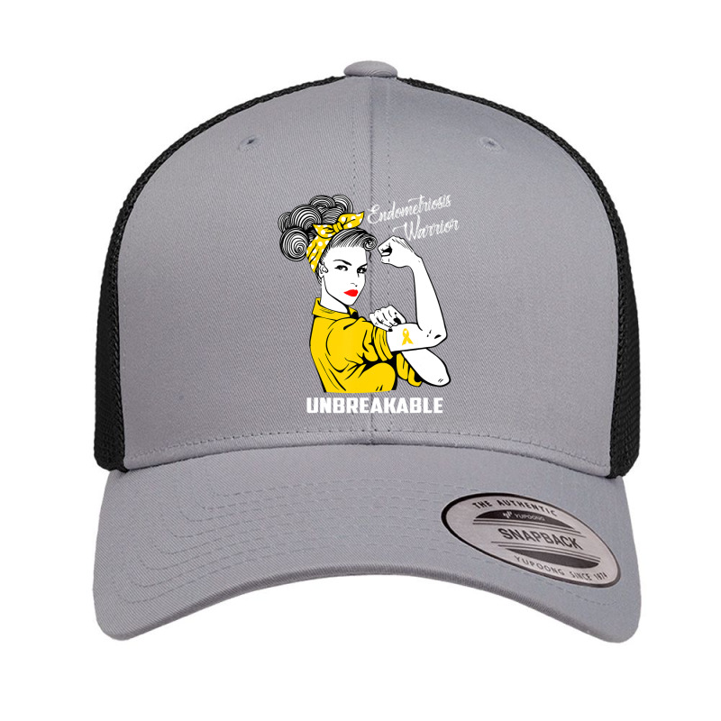 Endometriosis Warrior Unbreakable Awareness Retro Trucker Cap | Artistshot