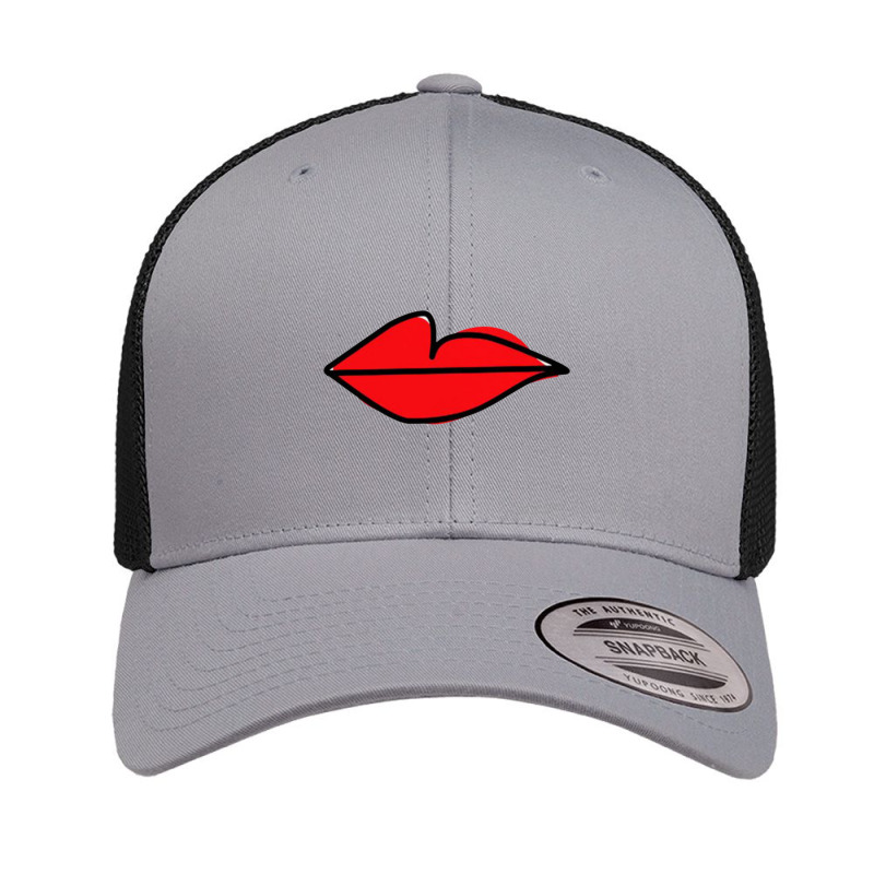 Red Lips As Seen On Villanelle Retro Trucker Cap by cm-arts | Artistshot