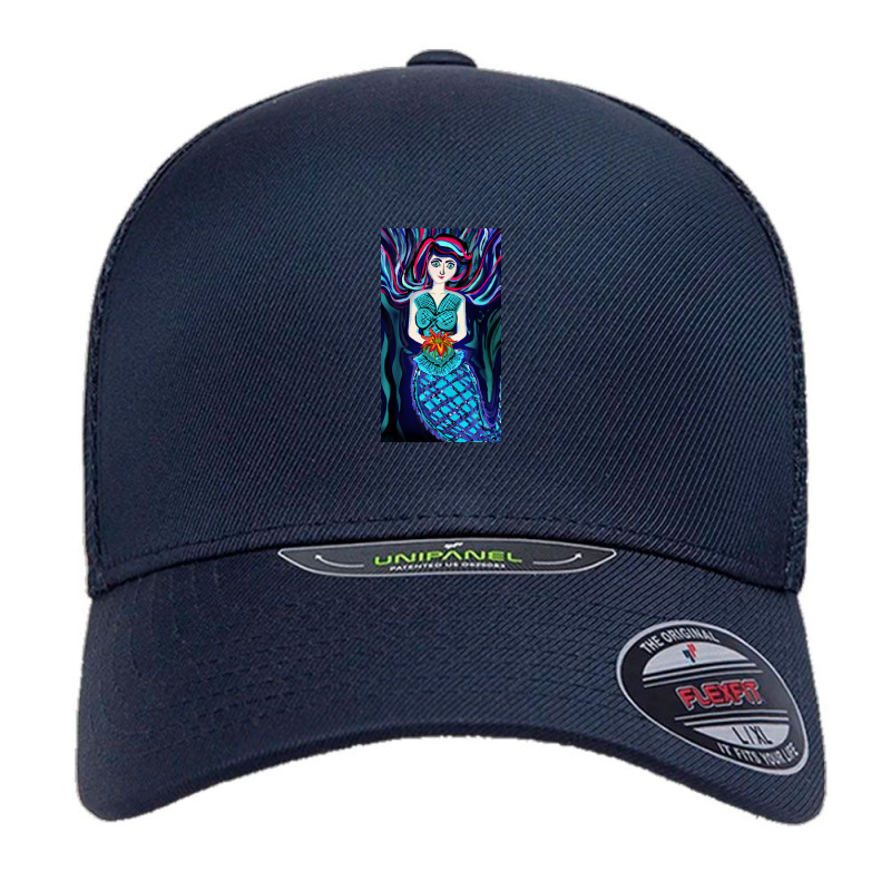 Mermaid Eyes Unipanel Trucker Mesh Cap | Artistshot