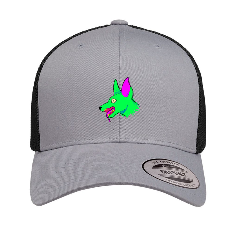 Neon Rabid Zombie Dog 1 Retro Trucker Cap by KelcieWhite | Artistshot