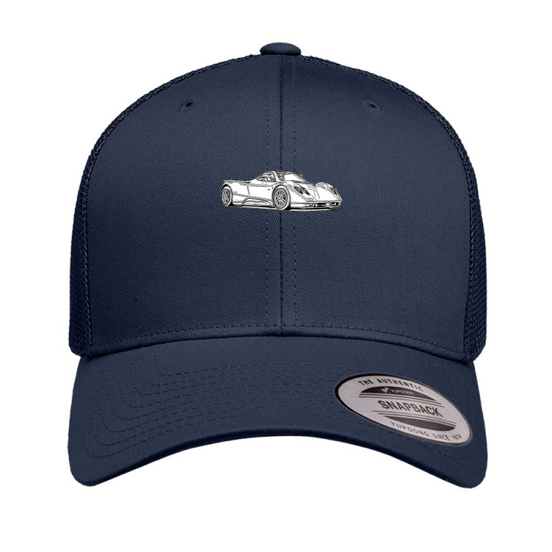 Pagani Zonda C12s Supercar Racing Wireframe Retro Trucker Cap by MarkGoulas | Artistshot