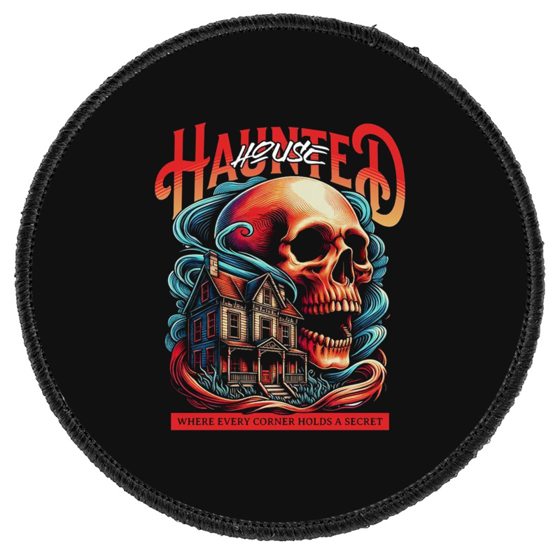 House Haunted Round Patch | Artistshot