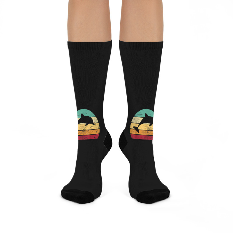 Save The Dolphin Crew Socks | Artistshot