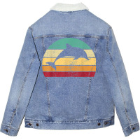 Save The Dolphin Unisex Sherpa-lined Denim Jacket | Artistshot