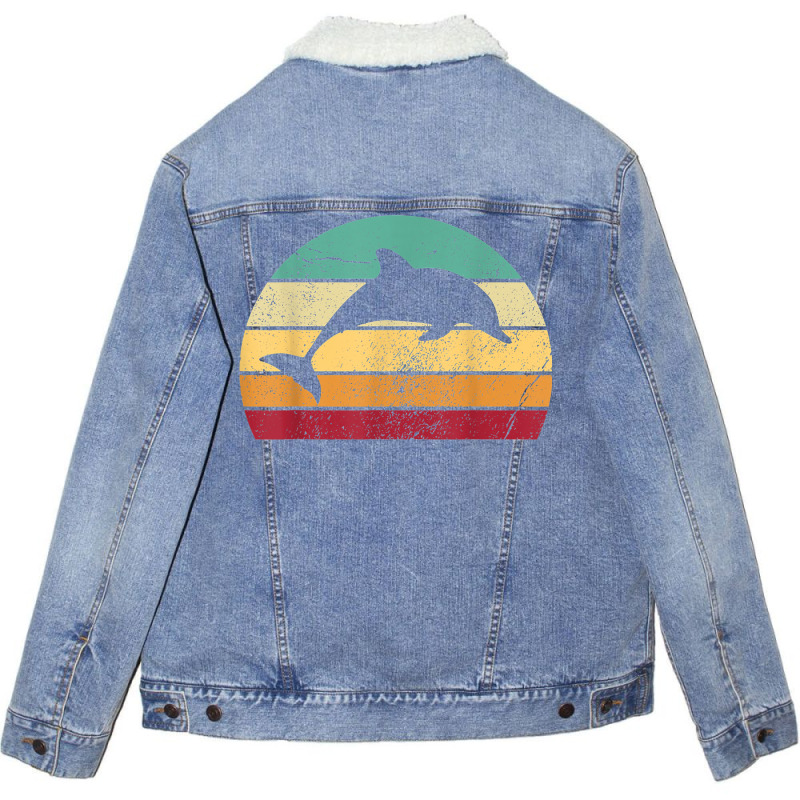 Save The Dolphin Unisex Sherpa-lined Denim Jacket | Artistshot