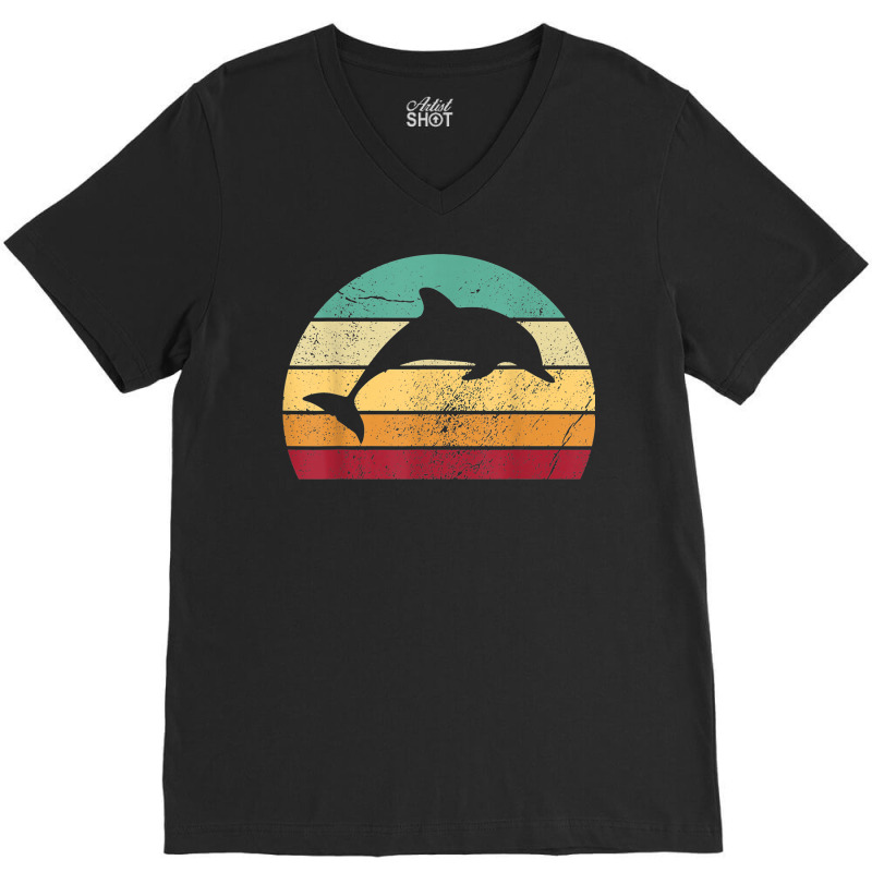 Save The Dolphin V-neck Tee | Artistshot