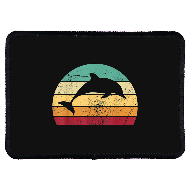 Save The Dolphin Rectangle Patch | Artistshot