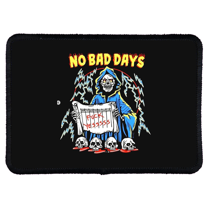 No Bad Days Rectangle Patch | Artistshot