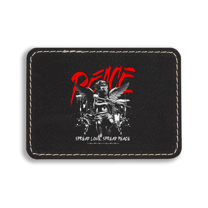 Peace Rectangle  Leatherette Patch | Artistshot