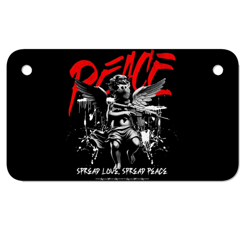 Peace Motorcycle License Plate | Artistshot